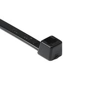 HellermannTyton 111-01742 Locking High-Temp Cable Tie, 8" Long, UL Rated, 50lb Tensile Strength, PA66HIRHSUV, Black, 100/pkg