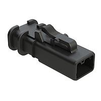 Amphenol SINE Systems ATP06-2S-OMBLK Connectors 2 POS PLUG, SKT, STD DIA, BLK