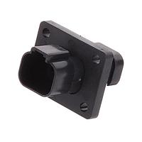 Amphenol SINE Systems AT04-4P-LE11 4-Way 4 Pos Rcpt Fng Mnt Conn Pin Blk w/endcp