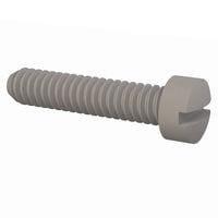 Essentra Components 010256F039 Machine Screw Fillister Slotted Screw, #2-56 Thread, 25/64 Lg
