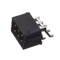 Harwin M80-6650642 Shrouded 3+3 POS HORZ MALE GOLD+TIN