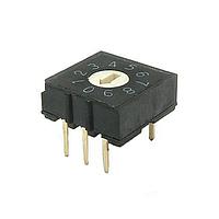 E-Switch DR2-10R-B Rotary Switches 10 Pos 2x3 Terminal Pattern, Thru Hole
