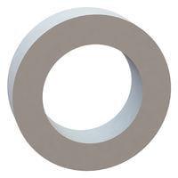 Essentra Components 17W08050 Flat Washer Flat Washer, .510 ID, .805 OD, .220 Thick