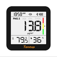 Temtop M10+ Wireless Air Quality Monitor (0~5mg/m³, 400-5000ppm, with bluetooth)