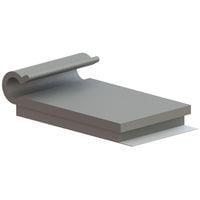 Essentra Components KKJ-5-RT J-Style Clip,J Style,Adh Mnt,Grey,5/16 in Hld