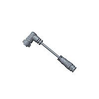 Amphenol LTW AB-BB03FR-BBHL-QD010 Sensor Cables / Actuator Cables X-Lok, Standard Size, Plastic, 10A, 03 pins, Female Connector, Female Contact, Straight-to-Right Angle, Push Lock, Overmolded Double Ended, Length 10000mm, IP68