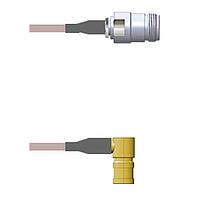 Amphenol Custom Cable Q-1V03T000R006i RF Cable Assemblies N-SJ/SMB-RP G316D 6I