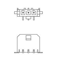 Adam Tech DML-1-05-V-T-SMT Shrouded CONN HEADER SMD 5POS 3MM