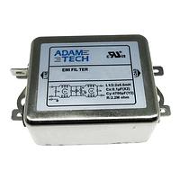 Adam Tech PLF-21D3-6A-Q-5 Power Line Filters EMI/RFI Power Line Filter, Medical Grade, 115/250VAC  6A, medium outline, chassis mount