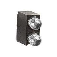 BIVAR H201CGHD LED Circuit Board Indicators LED Assembly, Right Angle, 3mm LED, Bi-Level, 1 Station, Green, HE Red, Diffused Lens.