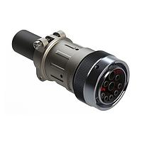 Amphenol SINE Systems AHDM06-24-91SR16-059 Receptacles Size 24, 9 Position ISOBUS Plug Kit with Cable Clamp Backshell, Size 24, Socket Contacts, reduced diameter seal, Wide Thread Adapter (WTA).  Note: Use (Size 8)  PN# AT62-203-08141-16 contacts for 6AWG/16mm  applications