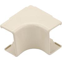 HellermannTyton TSR3I-33 Wire Ducting & Raceways Internal Corner Cover, 1-3/4", 1" Bend Radius, PVC, Ivory, 1/bag