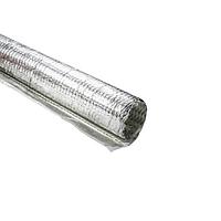 HellermannTyton 170-03197 Cable Protection Braided Wrap, Aluminum Laminated Fiberglass, 4' Long Stick, 1.5" Dia, AL/GF, Silver, 4/box