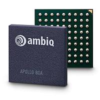 Ambiq Micro APOLLO512-KBR RF System on a Chip - SoC Cortex-M4F 24MHz, 512KB Flash, 64KB SRAM, -40 to +85 C, 64-pin BGA