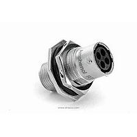 Amphenol SINE Systems RT07104SNH03 Connectors Receptacle, Jam Nut, 4 Position, Female, Shell Size 10, with Silicone Seal