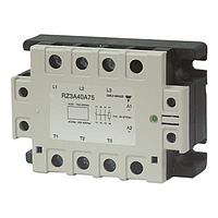 Carlo Gavazzi RZ3A60D75 SSR 3-pole panel mount SSR, Zero-cross switching, Operating voltage (Ue): 42 - 660 Vac (1600 Vp), Rated current (Ie): 75 Aac, Control voltage (Uc): 4 - 32 Vdc, Built-in overvoltage protection