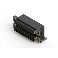 EDAC 664-037-264-031 Dual Port D-Sub Connectors Right-angle Dual Port D-Sub Connector