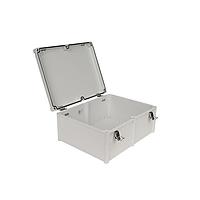 Bud Industries PTH-22460 Electrical Enclosures PC+10% Fiberglass Box with Self-Locking Latch (16.9 X 13 X 7.1 In)