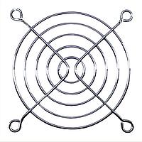 Orion Fans G80-18 Guard Fan Finger Guard for 80mm Fan, Bright Basic Wire, Bright Nickel Chrome