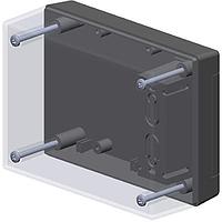 Serpac 252I,BK Plastic 5.63 x 3.25 x 2.01 RECES FOR LABEL, BLK