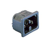 Bulgin PX0595/20/63 Inlets SNAP-FIT 2MM PANEL 6.3MM TAB