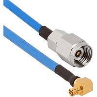 Amphenol SV Microwave FRSMPM-085-MS24-180 RF Cable Assemblies SMPM R/A F  2.4mm STR M 18"Cable