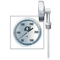 OMEGA XR-200-1000F-6-1/2 3 in and 5 in Dial Bimetal Thermometer with NPT options (1000 °F, 1/2 in, NPT Male, 6 in)