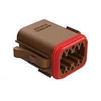 Amphenol SINE Systems AT06-08SD-RD01 Connectors 8P PLUG W/ SEAL KEY POSITION D