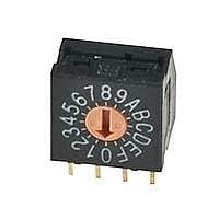 NKK Switches FR01FR16H-06XL-S Rotary Switches 16 POS REAL CODE FLUSH RA PC .2 SPAC