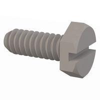 Essentra Components 010632X037PC Hex Slotted Hex Slotted Screw, #6-32 Thread, 3/8 Lg