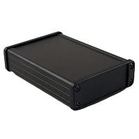 Hammond Manufacturing 1457J1201BK PC Board w/No Mounting Ends 4.73x1.12x3.3" Black