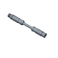 Amphenol LTW M8S04ML-SFL-SD005 Sensor Cables / Actuator Cables M8 Circular Metric Connector, A Code, Metal, 3A, 04 pins, Male Connector, Male Contact, Straight-to-Straight, Screw Thread, Overmolded Double Ended, Length 5000mm, IP67 Mated