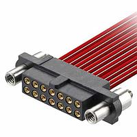 Harwin M80-4632205 Headers & Wire Housings 11+11 Pos. Female DIL 24-28AWG Cable Conn. Kit, Reverse Fix Panel Mount