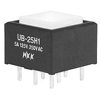 NKK Switches UB25SKW035C Sealed DP ON-(ON) BRT RD AG