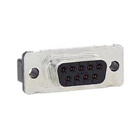 AMP Connectors - TE Connectivity 747150-2 Receptacle RECP FRNT MTL SHL 9P standard mntg holes