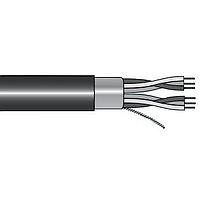 Alpha Wire M9626010 BK005 Commercial Application 16 AWG 1 Conductor Foil 300V PVC, PVC 100 ft Spool - Black