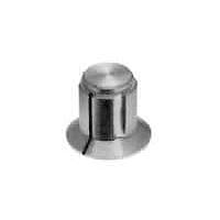 AMP Connectors - TE Connectivity KS500B1/4 Cylindrical Knob with Skirt BK AL W/ IND LN SKRT
