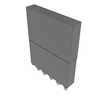 Samtec ESW-105-58-L-S Stackthrough .100" Elevated Socket Strip