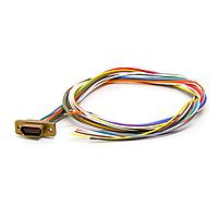 Cinch DCDM-15S6E5-18.0B Micro-D D-Sub Connectors MICRO 15 SKT 18" RBW