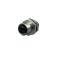 NorComp 859-LP5-20SR004 Connectors M12 5P L-CODE FEMALE PNL SC SS SHL,SS NUT
