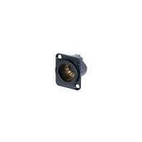 NEUTRIK NC7MD-LX-B Receptacles Recpt DLX 7 pin M solder black/gold