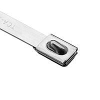 HellermannTyton 111-01301 Metal Ties Stainless Steel Tie, 14.3" Long, 922lb Tensile Strength, SS316, Metal, 50/pkg