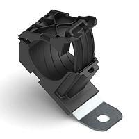 HellermannTyton 151-01993 Ratchet Clamp Ratchet P-Clamp, 0.76 - 1.42" Bundle Dia, 30 Short, 0.41" Hole Dia, PA66HIRHSUV/SS304, Black, 160/ctn