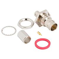 Amphenol RF 112662-10 Connectors BNC STRT BLKD JACK CABLE MOUNT, 75 OHM