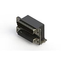 EDAC 663-025-364-035 Dual Port D-Sub Connectors Right-angle Dual Port D-Sub Connector