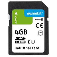Swissbit SFSD004GL2AM1TO-I-5E-22P-STD SD Cards Industrial SD Card, S-56, 4 GB, 3D PSLC Flash, -40C to +85C