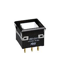 NKK Switches UB225KKG015F Pushbutton Switches LOW PROFILE PSHBTTN ILLMNTD/PC AND SLDR