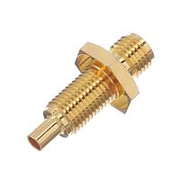 Amphenol RF 132397 Connectors SMA Straight Jack Bulkhead1.13mm cable