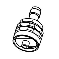 Rosenberger 09S1P4-S0AS3 RF Adapters - Between Series 2.40 Plug-SL Plug RPC Adaptor