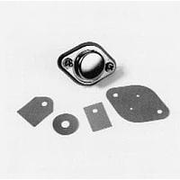Wakefield Thermal 173-9-290P Thermally Conductive Insulators DeltaPads Thermally Conductive Insulators for TO-220, 0.009", Grey, No Adhesive